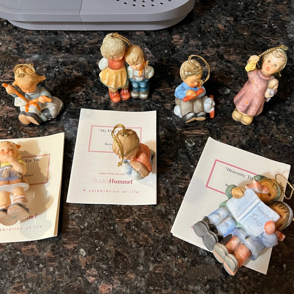Hummel ornaments. Total of 7. All in excellent condition.